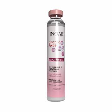 Восстанавливающая ампула для волос Inoar Glycolic Force, 45 мл Восстанавливающая ампула для волос Inoar Glycolic Force, 45 мл