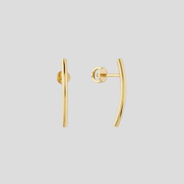 Серебряные серьги с позолотой Minimal 1871/1-п Серебряные серьги с позолотой Minimal 1871/1-п