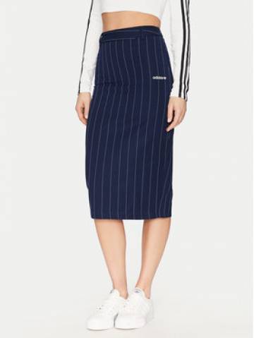 adidas Спідниця-олівець Pinstripe JD2576 Cиній Slim Fit adidas Спідниця-олівець Pinstripe JD2576 Cиній Slim Fit