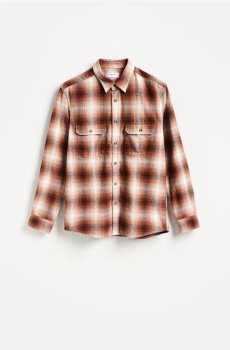 Reserved - Рубашка в клетку regular fit - мідний - 248KH-28P
