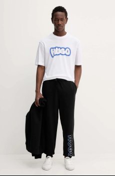 Хлопковая футболка Hugo Blue Nulibax