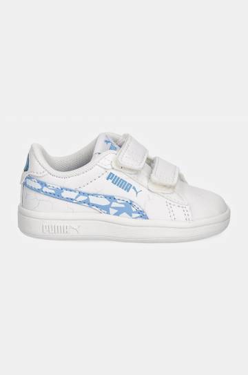 Детские кроссовки Puma Smash 3.0 L Icy Monster цвет белый 397990 Детские кроссовки Puma Smash 3.0 L Icy Monster цвет белый 397990