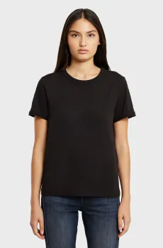 Женская черная футболка Embro g-script Черный S G-Star RAW D26069,D975