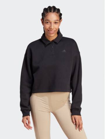 adidas Світшот All SZN Fleece Graphic IL1514 Чорний Loose Fit adidas Світшот All SZN Fleece Graphic IL1514 Чорний Loose Fit
