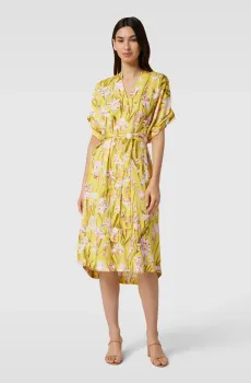 Женское желтое платье с узором RELAXED IRIS PRINT CAFTAN Желтый 38 Gant 4503242