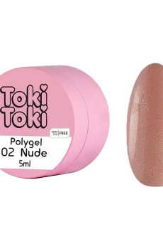 Полигель для моделирования ногтей Toki Toki Polygel 02 Nude, 5 мл