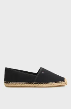 Женские черные эспадрильи FLAG CANVAS Черный 37 Tommy Hilfiger FW0FW08541
