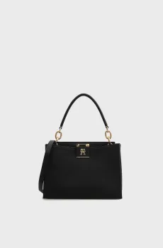 Женская черная сумка HER MED SATCHEL Черный ONESIZE Tommy Hilfiger AW0AW17191