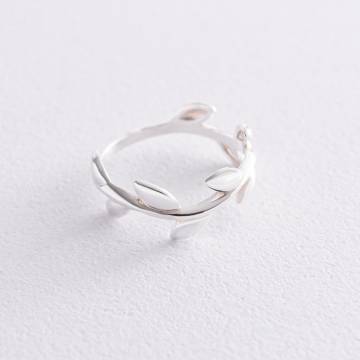 Серебряное кольцо "Листики" 112587 Серебряное кольцо "Листики" 112587
