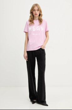 Хлопковая футболка MSGM