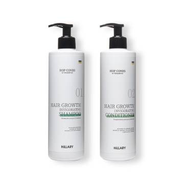Шампунь + Кондиціонер Hillary Hop Cones & B5 Hair Growth Invigorating, 500 мл Шампунь + Кондиціонер Hillary Hop Cones & B5 Hair Growth Invigorating, 500 мл