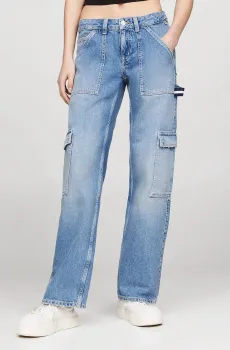 Женские голубые джинсы SOPHIE LW STR CARP Голубой 28-32 Tommy Jeans DW0DW17553