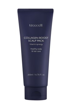 Питательная крем-маска для волос и кожи головы Treecell Collagen Boost Scalp Pack с коллагеном, 200 мл