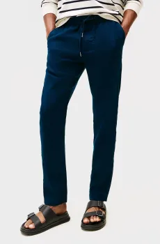 Мужские темно-синие льняные брюки HARLEM SORONA Синий 31-32 Tommy Hilfiger MW0MW38801