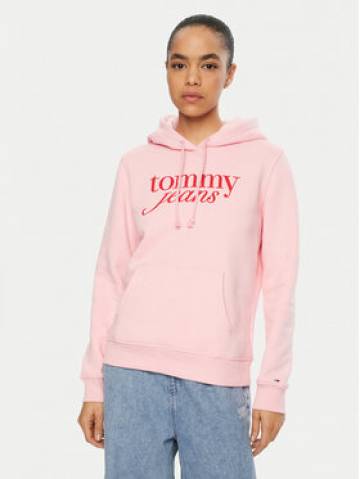 Tommy Jeans Світшот DW0DW20170 Рожевий Regular Fit Tommy Jeans Світшот DW0DW20170 Рожевий Regular Fit