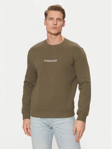 Guess Jeans Світшот M4YQ19 K9V31 Хакі Regular Fit Guess Jeans Світшот M4YQ19 K9V31 Хакі Regular Fit