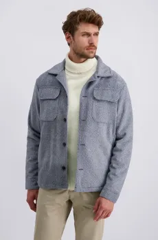 Мужская голубая рубашка-пальто Голубой 50 Pierre Cardin PC.-C8 10179.0095