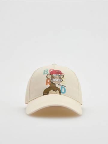 Reserved - BOYS` PEAKED CAP - кремовий - VC448-01X Reserved - BOYS` PEAKED CAP - кремовий - VC448-01X
