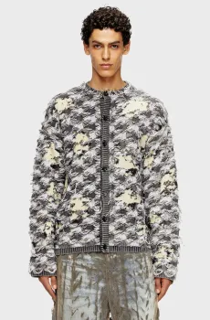 Мужской кардиган с узором K-VALBOR Разноцветный S Diesel A21894 0LKDR