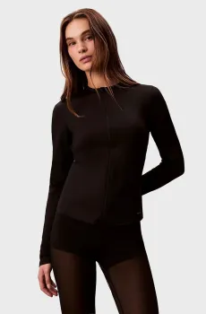 Женская черная спортивная кофта INVISIBLES MIDLAYER Черный M Calvin Klein LVGWF5J404