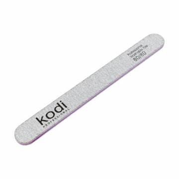 Пилка для ногтей Kodi Professional 132, 80/80 грит, прямая, светло-серая, 178*19*4 мм Пилка для ногтей Kodi Professional 132, 80/80 грит, прямая, светло-серая, 178*19*4 мм