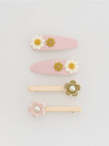 Reserved - Набір шпильок для волосся 4 шт. - різнобарвний - 230GE-MLC