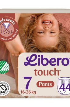 Набор подгузников-трусиков Libero Touch Pants размер 7 (16-26 кг), 2*22 шт