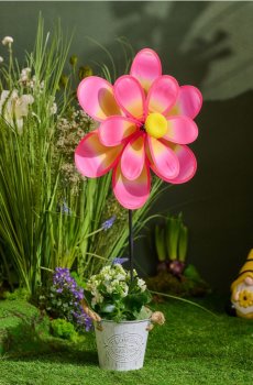 Садова декорація у формі квітки - рожевий