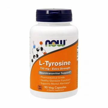 L-Тирозин NOW foods L-Tyrosine 750 мг, 90 капсул L-Тирозин NOW foods L-Tyrosine 750 мг, 90 капсул