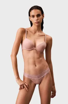 Женский розовый бюстгальтер PUSH UP PLUNGE Розовый 34D Calvin Klein 000QF7578E