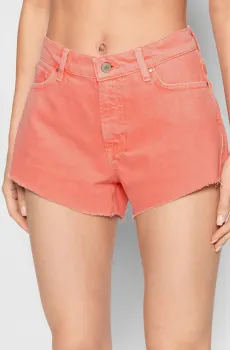Женские коралловые джинсовые шорты Коралловый 26 Guess W2GD00.D4MO1;VECO