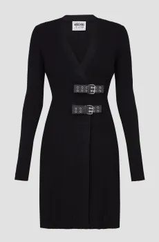 Женское черное платье Черный S Moschino J0483.8711;0555