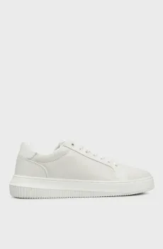 Мужские белые кожаные сникерсы CHUNKY CUPSOLE CLEAN LOW Белый 40 Calvin Klein YM0YM01124
