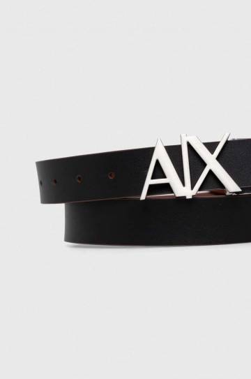 Кожаный ремень Armani Exchange мужской цвет коричневый