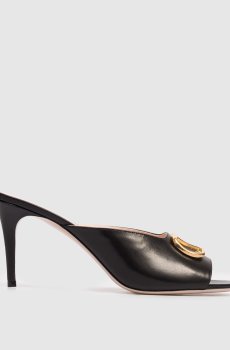 Черные мюли с эмблемой VLogo