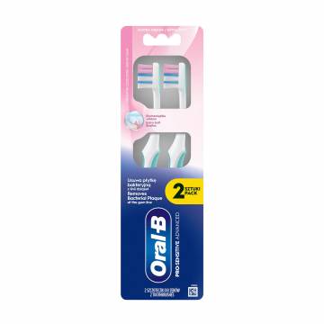 Зубная щетка Oral-B Pro-Sensitive Advanced Экстрамягкая жесткость, бело-голубая, 2 шт