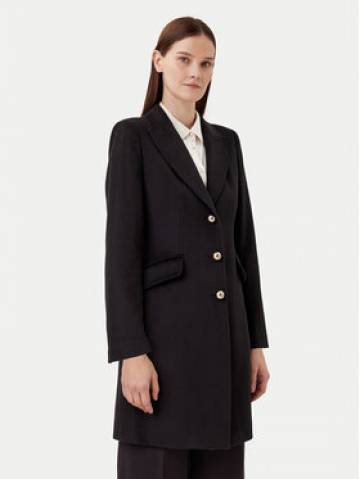 Motivi Вовняне пальто 0039Q100534N Чорний Slim Fit Motivi Вовняне пальто 0039Q100534N Чорний Slim Fit