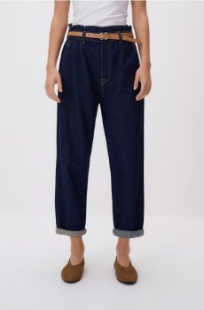 Reserved - Джинси paperbag - темно-синій - 148IL-95J