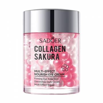 Крем для кожи вокруг глаз Sadoer Collagen Sakura Multi-Effect Nourish Eye Cream с экстрактом сакуры, 60 г Крем для кожи вокруг глаз Sadoer Collagen Sakura Multi-Effect Nourish Eye Cream с экстрактом сакуры, 60 г