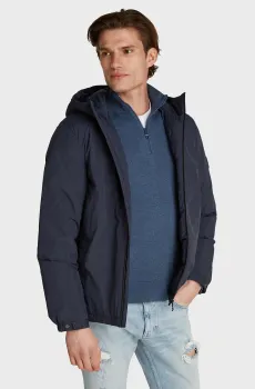 Мужская темно-синяя куртка PORTLAND MIX MEDIA Синий S Tommy Hilfiger MW0MW35820