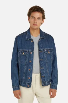 Мужская темно-синяя джинсовая куртка RYAN RGLR TRCKR JCKT BH0056 Синий XL Tommy Jeans DM0DM18782