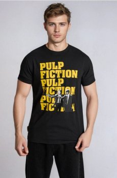 Футболка з коротким рукавом Pulp Fiction - чорний