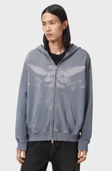 Мужское серое худи AETERNA Серый XL AllSaints M021NE