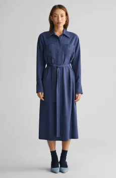 Женское синее платье REL POCKET Синий 34 Gant 4503296