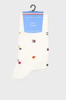 Детские белые носки (2 пары) NAUTICAL FLAG Белый 35-38 Tommy Hilfiger 701232857