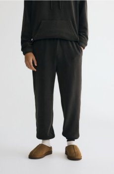 Reserved - Флісові штани regular - світло-оливковий - 176EF-81X