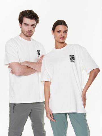 Jack Wolfskin Технічна футболка Unisex Eschenheimer Back 1809081 Бежевий Regular Fit Jack Wolfskin Технічна футболка Unisex Eschenheimer Back 1809081 Бежевий Regular Fit