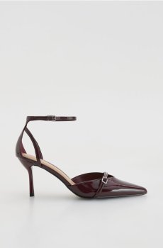 Reserved - Туфлі з ремінцями - буряковий - 769FE-83X