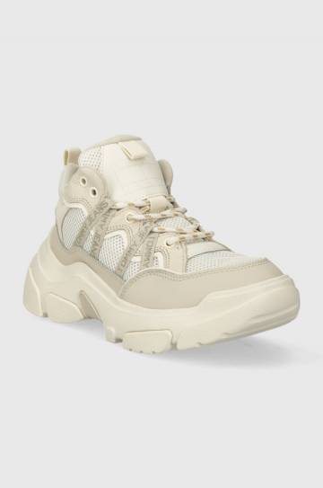 Кроссовки Tommy Jeans TJW MODULAR RUNNER цвет бежевый EN0EN02473 Кроссовки Tommy Jeans TJW MODULAR RUNNER цвет бежевый EN0EN02473
