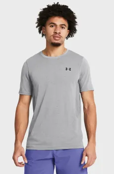 Мужская серая футболка Vanish Seamless SS Серый S Under Armour 1382801-011